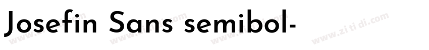 Josefin Sans semibol字体转换
